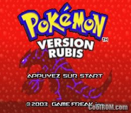 Pokémon Version Rubis – Gameboy Advance – Complet – Bon état